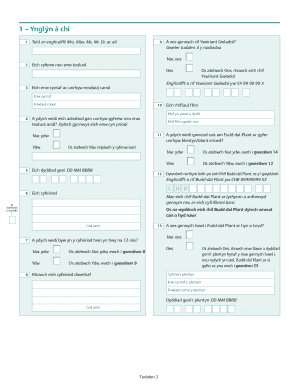 Child Benefit Claim Form