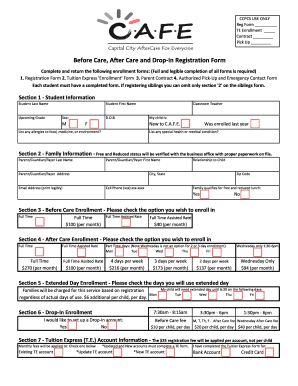 Child Care Enrollment Form