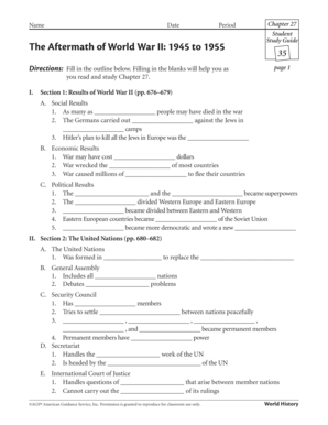World War II Study Guide