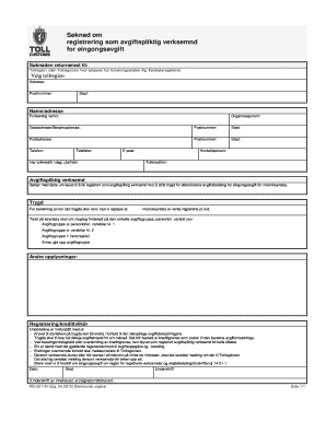 Norwegian Vehicle Tax Registration Application