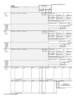 Norwegian Export Declaration Form