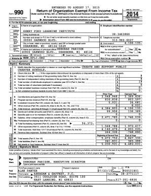 IRS Form 990 2014