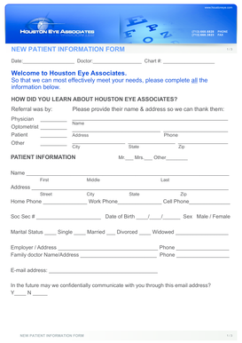 New Patient Information Form