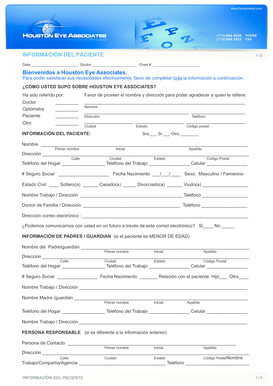 Información del Paciente