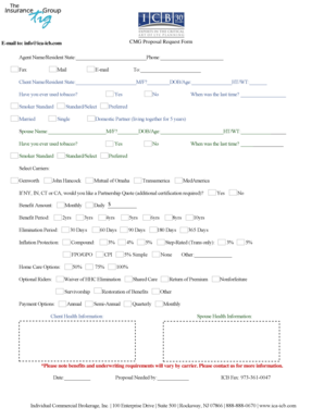 Insurance Application Form