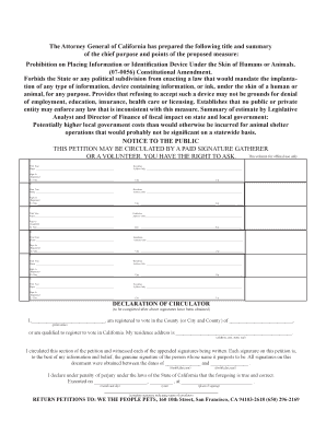California Constitutional Amendment Prohibition on Implantation Devices