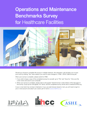 IFMA ASHE O&M Survey for Healthcare Facilities