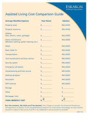 Assisted Living Cost Comparison Guide