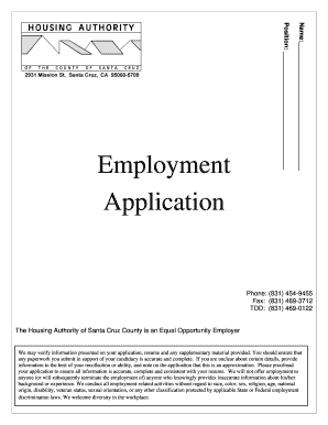 Employment Application