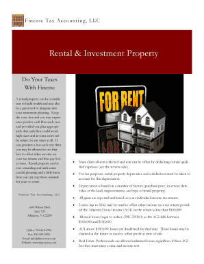 Rental Property Income and Expenses Form