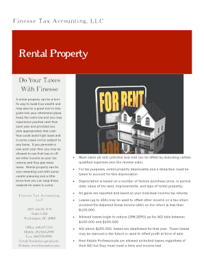 Rental Property Income and Expenses Form