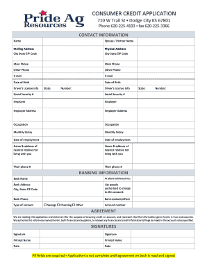 Charge Account Agreement