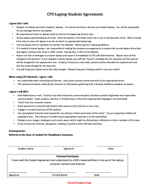 CPS Laptop Student Agreement