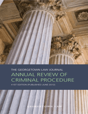 Georgetown Law Journal Annual Review of Criminal Procedure