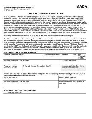Medicaid Disability Application