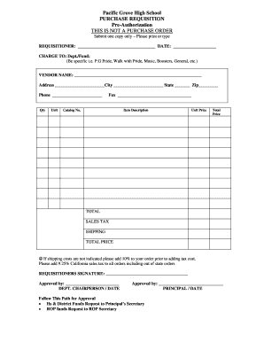 THIS IS NOT A PURCHASE ORDER