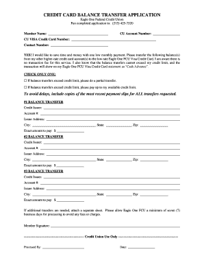 Credit Card Balance Transfer Application