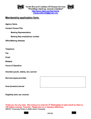 North Brevard Coalition Of Human Services Providing a hand up, not just a handout http://www