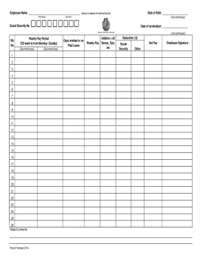 Payroll Template