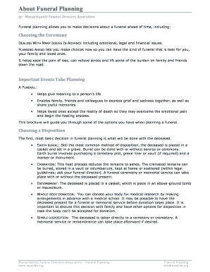 Funeral Planning Guide