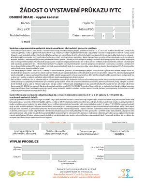 IYTC Card Application Form