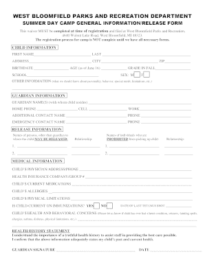 Dear Parent - westbloomfieldparksorg