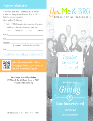 Baton Rouge General Foundation Donation Form