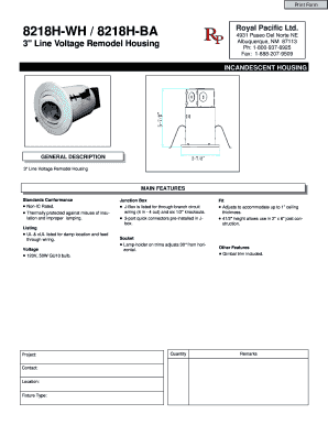 3 Inch Line Voltage Remodel Housing