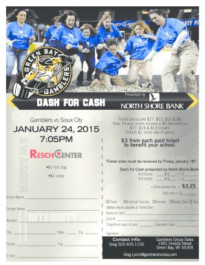 Gamblers vs Sioux City Ticket Order Form