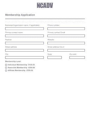 Membership Application Form