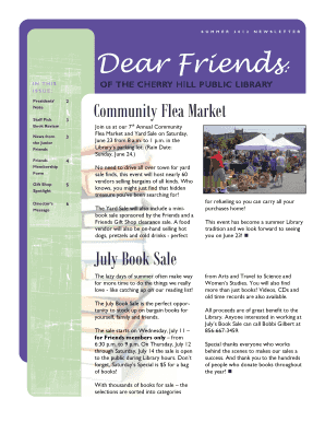 Cherry Hill Public Library Membership Form