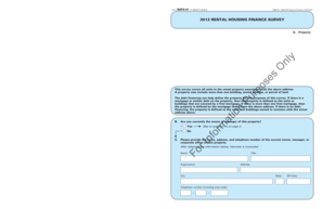 2012 Rental Housing Finance Survey Form