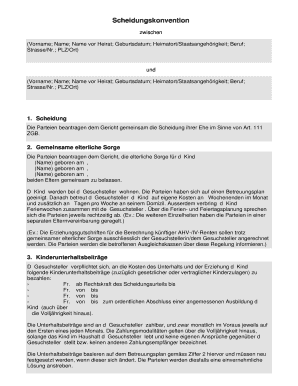 Scheidungskonvention