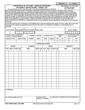 US Army Corps of Engineers Waterway Traffic Report