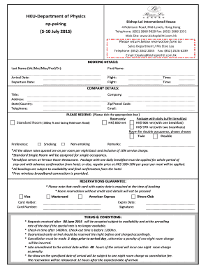Hotel Reservation Form