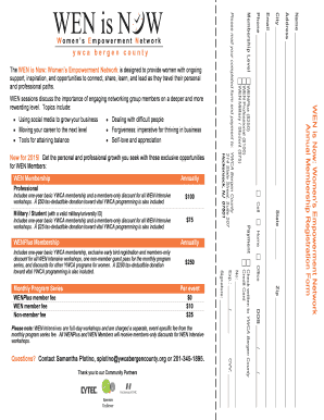 WEN Membership Application Form
