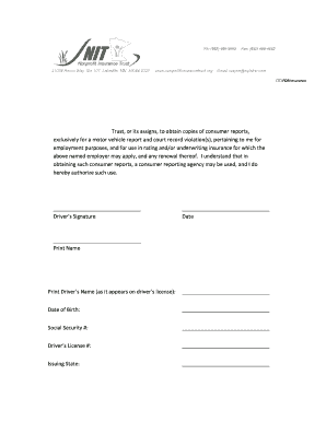 Disclosure Under Fair Credit Reporting Act