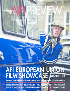 AFI EUROPEAN UNION FILM SHOWCASE - italianculturalsociety