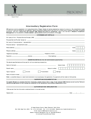 Intermediary Registration Form