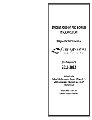 Colorado Mesa University Student Insurance Enrollment Form