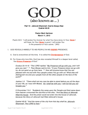 Sermon Notes Template