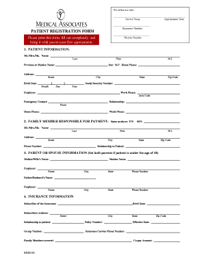 Patient Registration Form