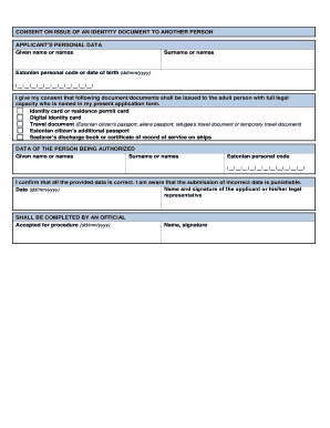 Identity Document Consent Form