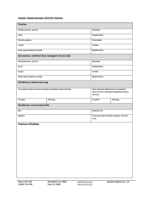 Theft Report Form