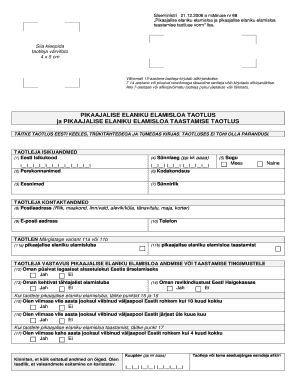 Long-Term Resident Permit Application