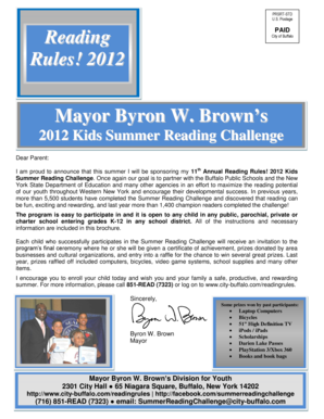 2012 Kids Summer Reading Challenge