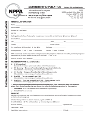 NPPA Membership Application Form