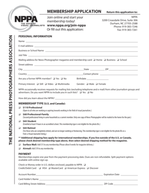 NPPA Membership Application Form