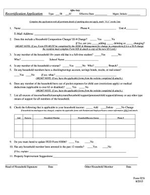 Office Only Recertification Application