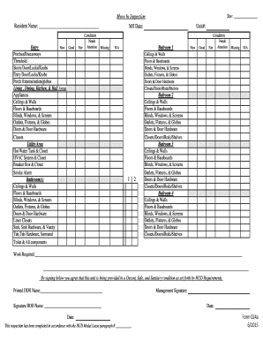 Move-In Inspection Form